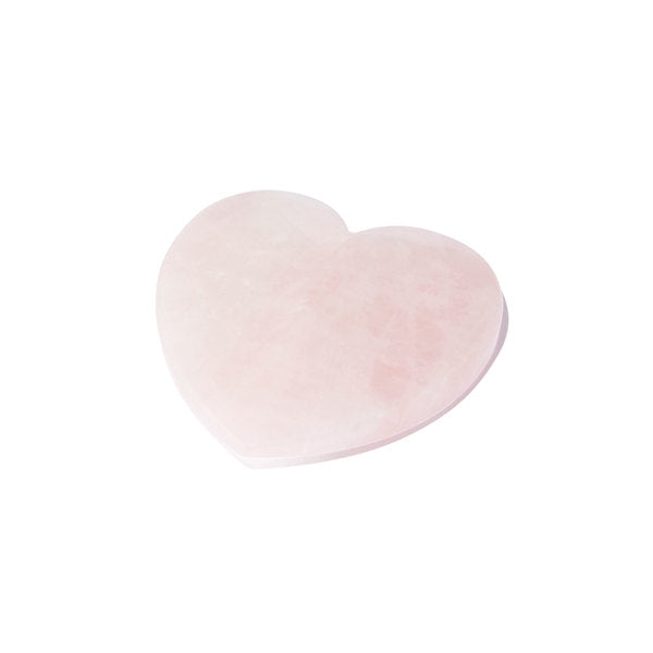 Face Sculpting Rose Quartz Gua Sha Heart